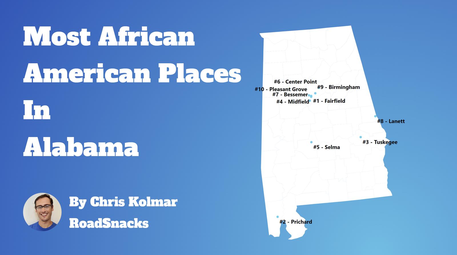 Cities With Highest Black Population In Alabama Map