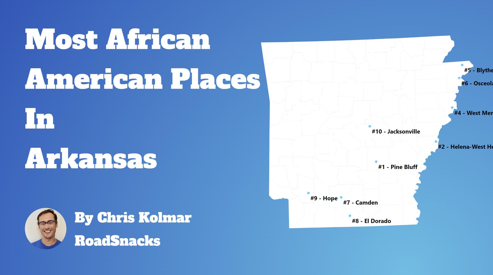 Cities With Highest Black Population In Arkansas Map