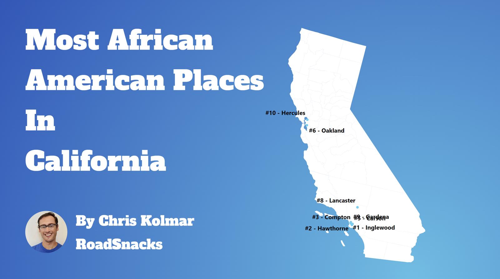 Cities With Highest Black Population In California Map