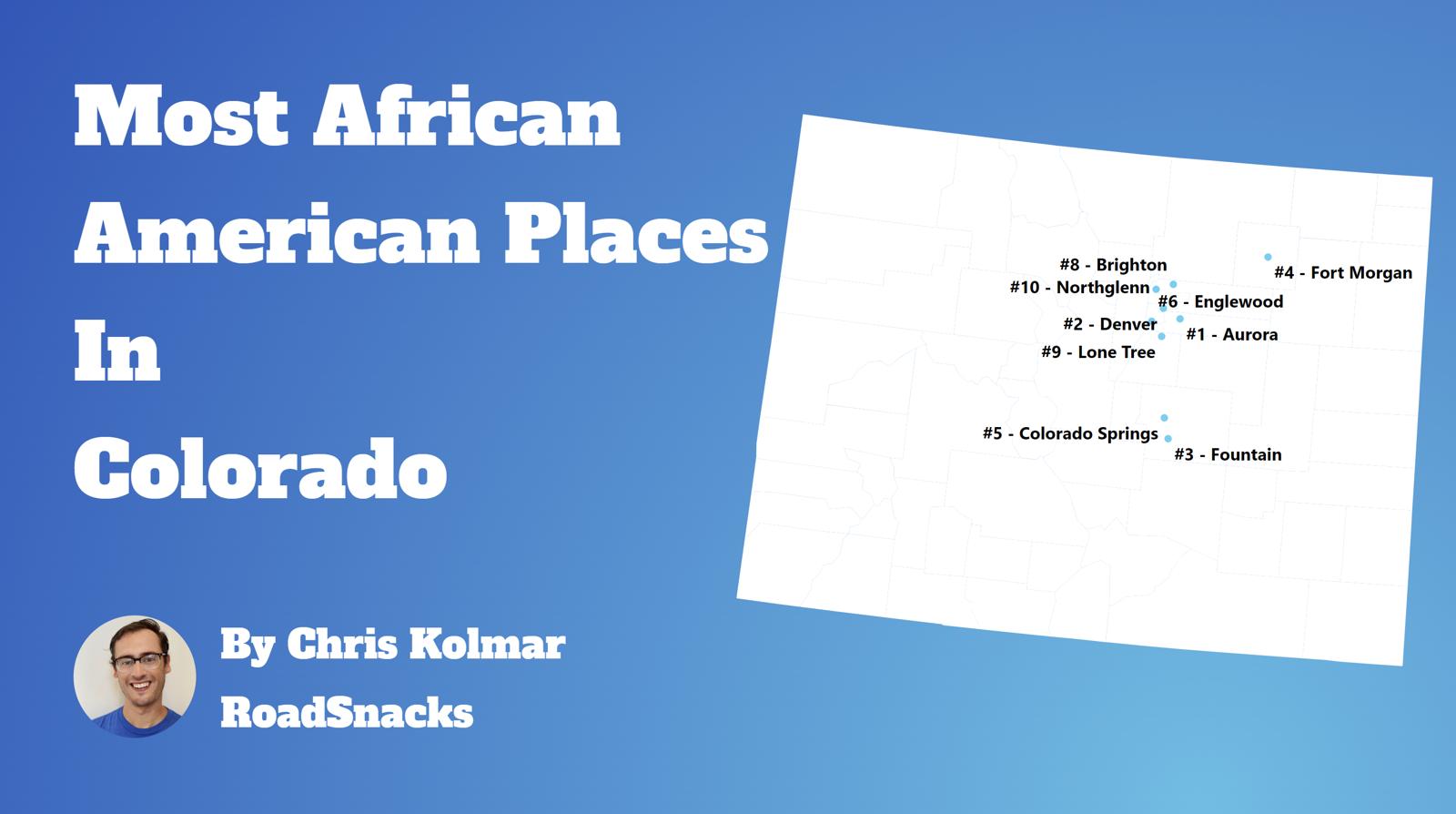 Cities With Highest Black Population In Colorado Map
