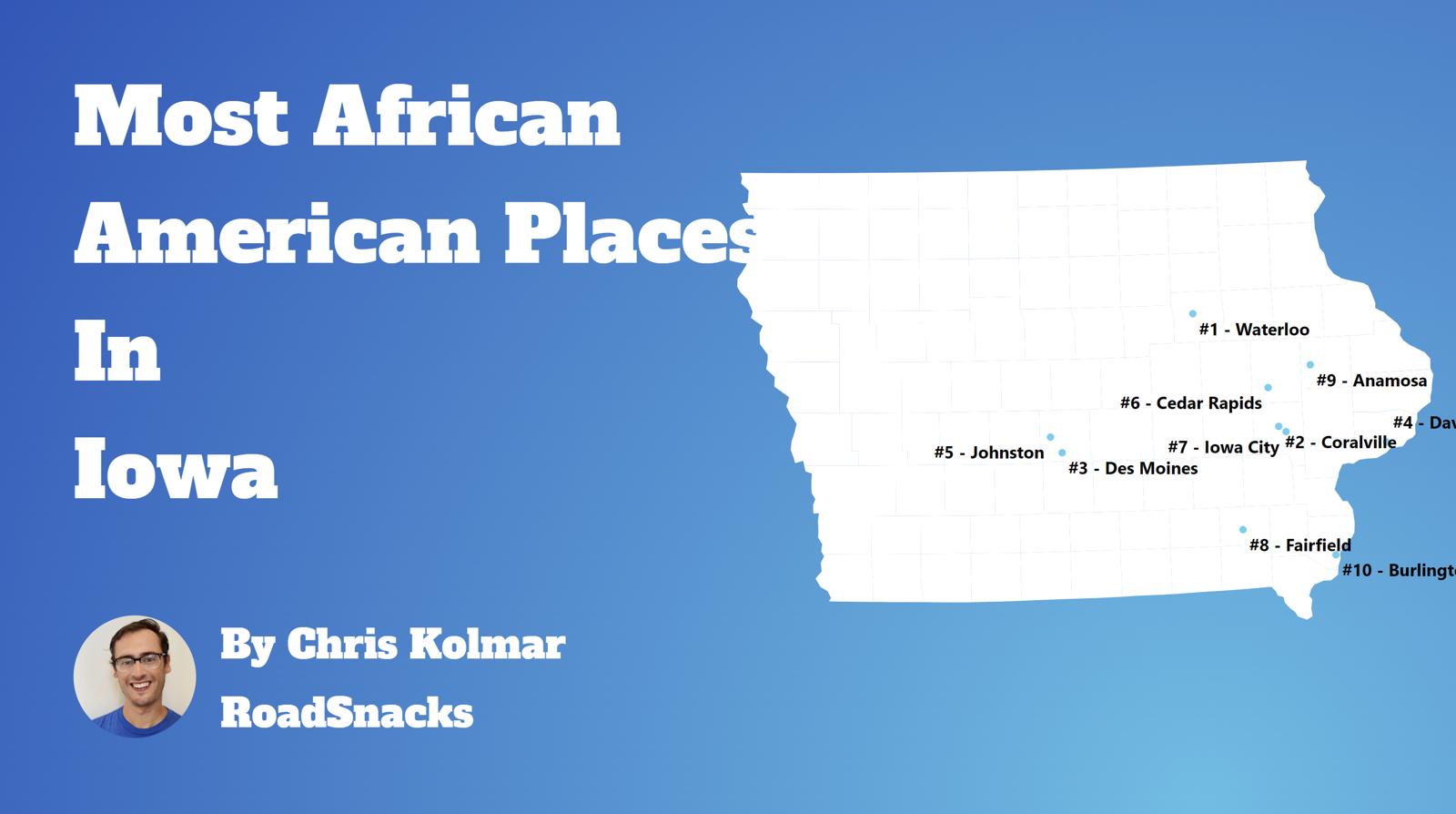 Cities With Highest Black Population In Iowa Map