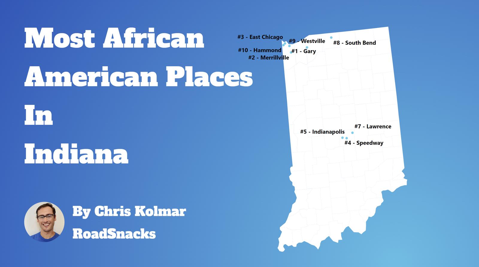 Cities With Highest Black Population In Indiana Map