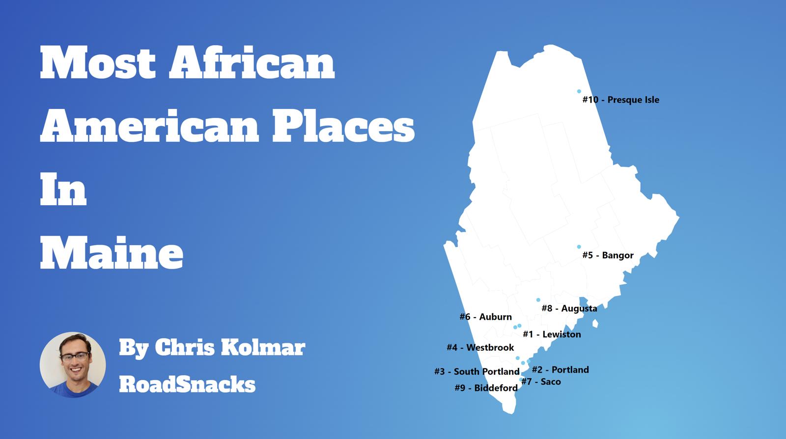Cities With Highest Black Population In Maine Map