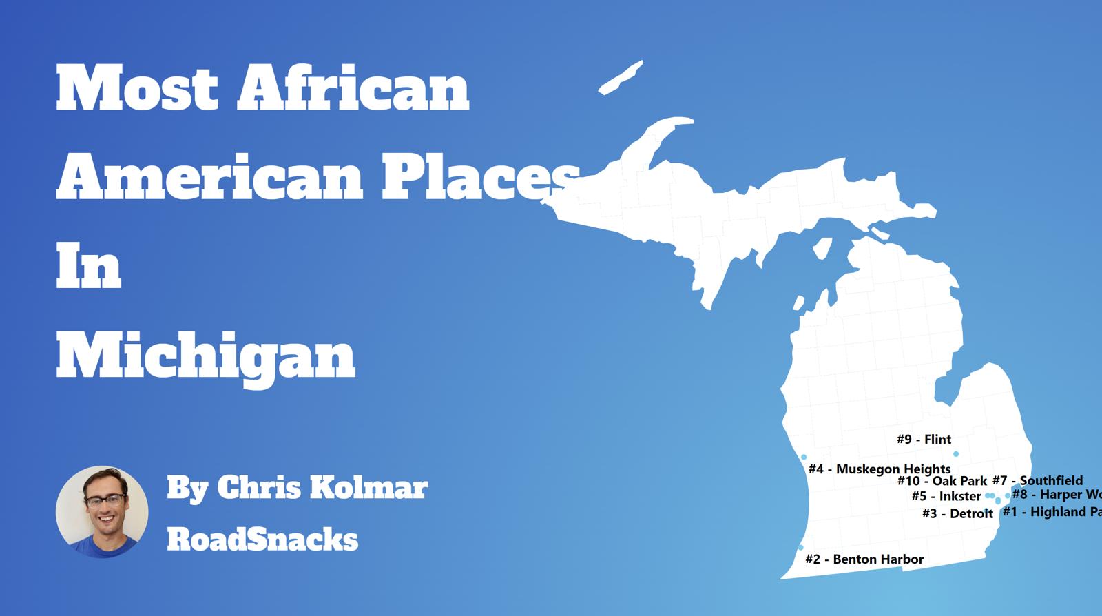 Cities With Highest Black Population In Michigan Map