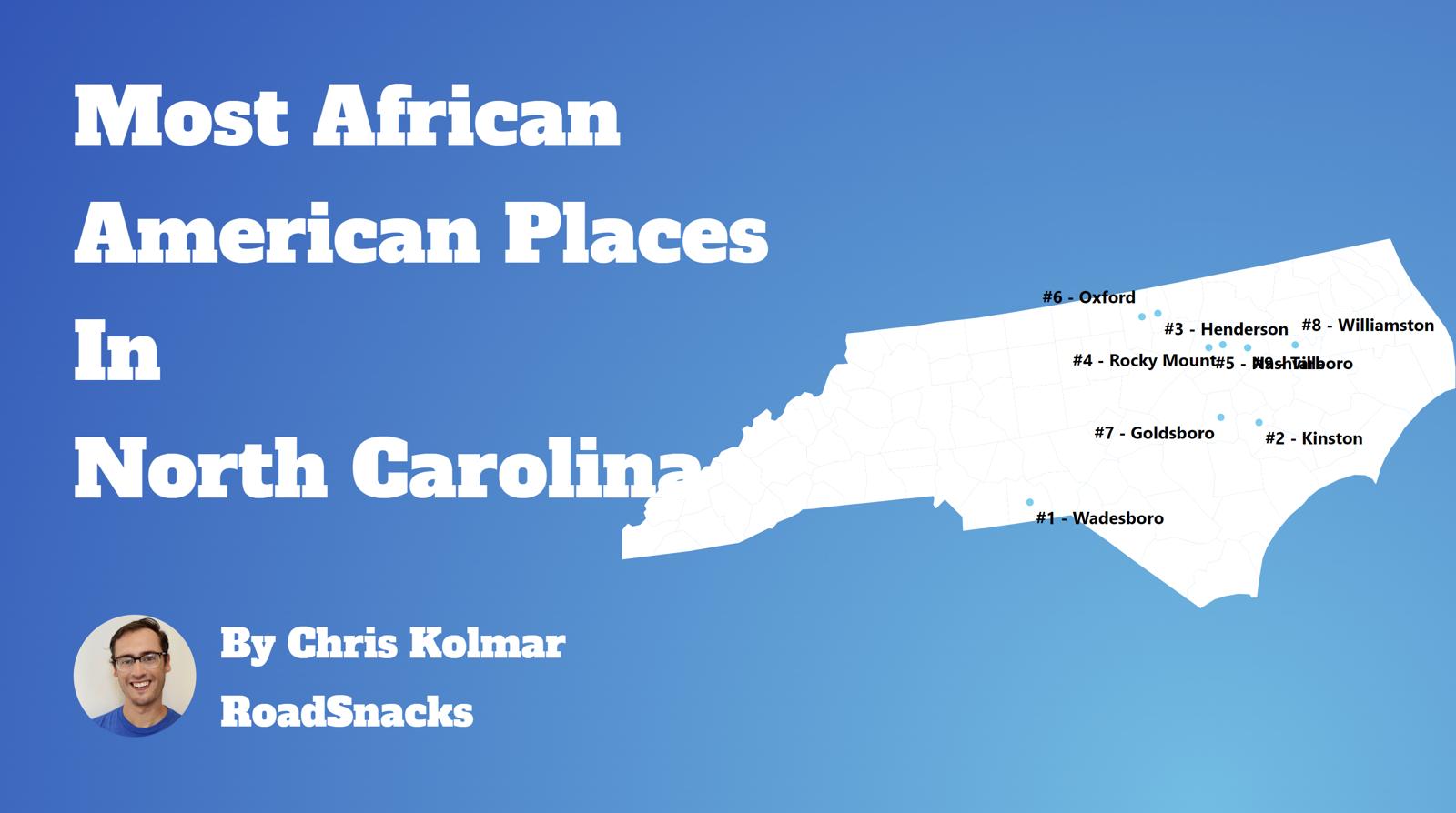 Cities With Highest Black Population In North Carolina Map