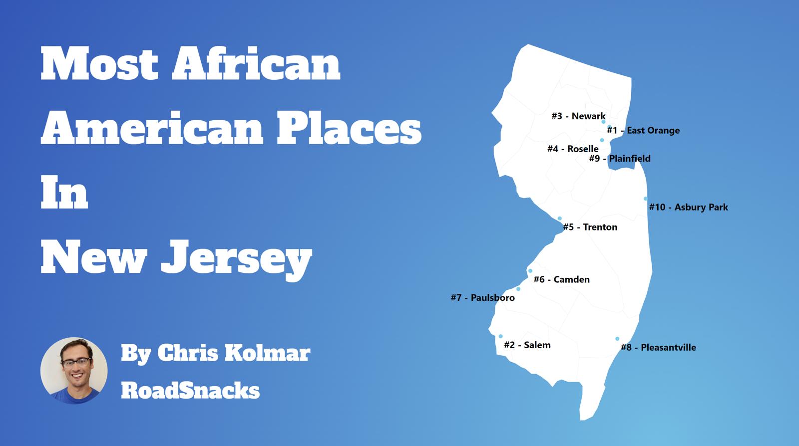 Cities With Highest Black Population In New Jersey Map