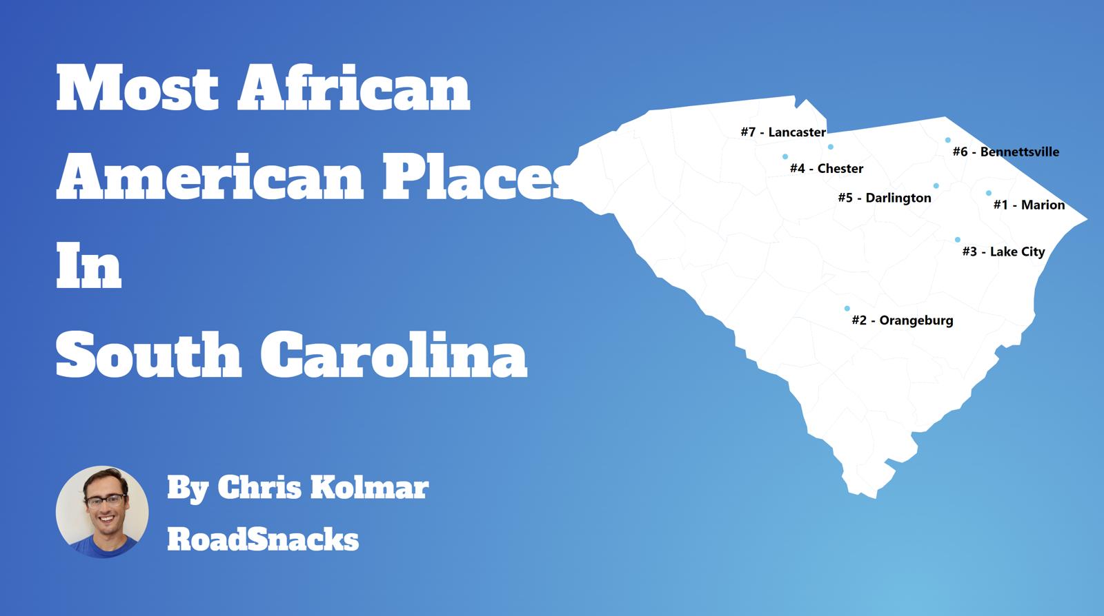 Cities With Highest Black Population In South Carolina Map