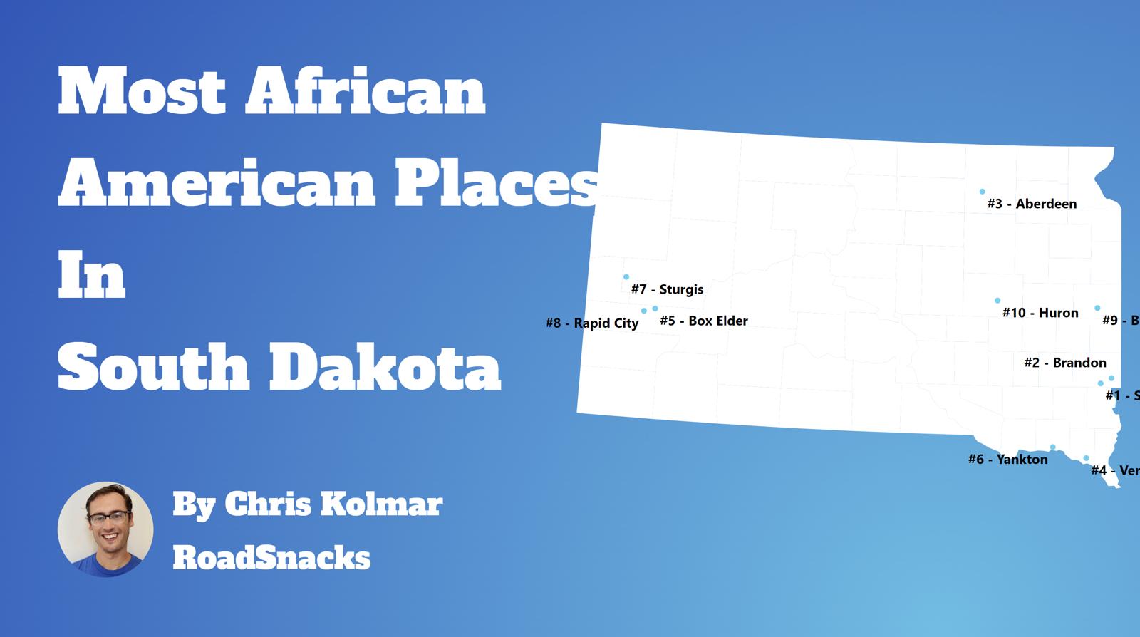 Cities With Highest Black Population In South Dakota Map