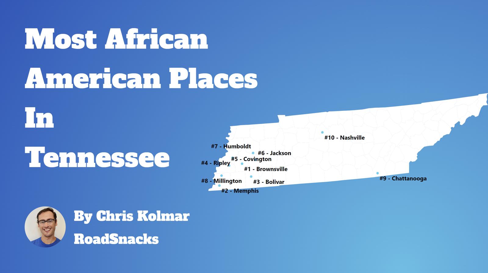 Cities With Highest Black Population In Tennessee Map