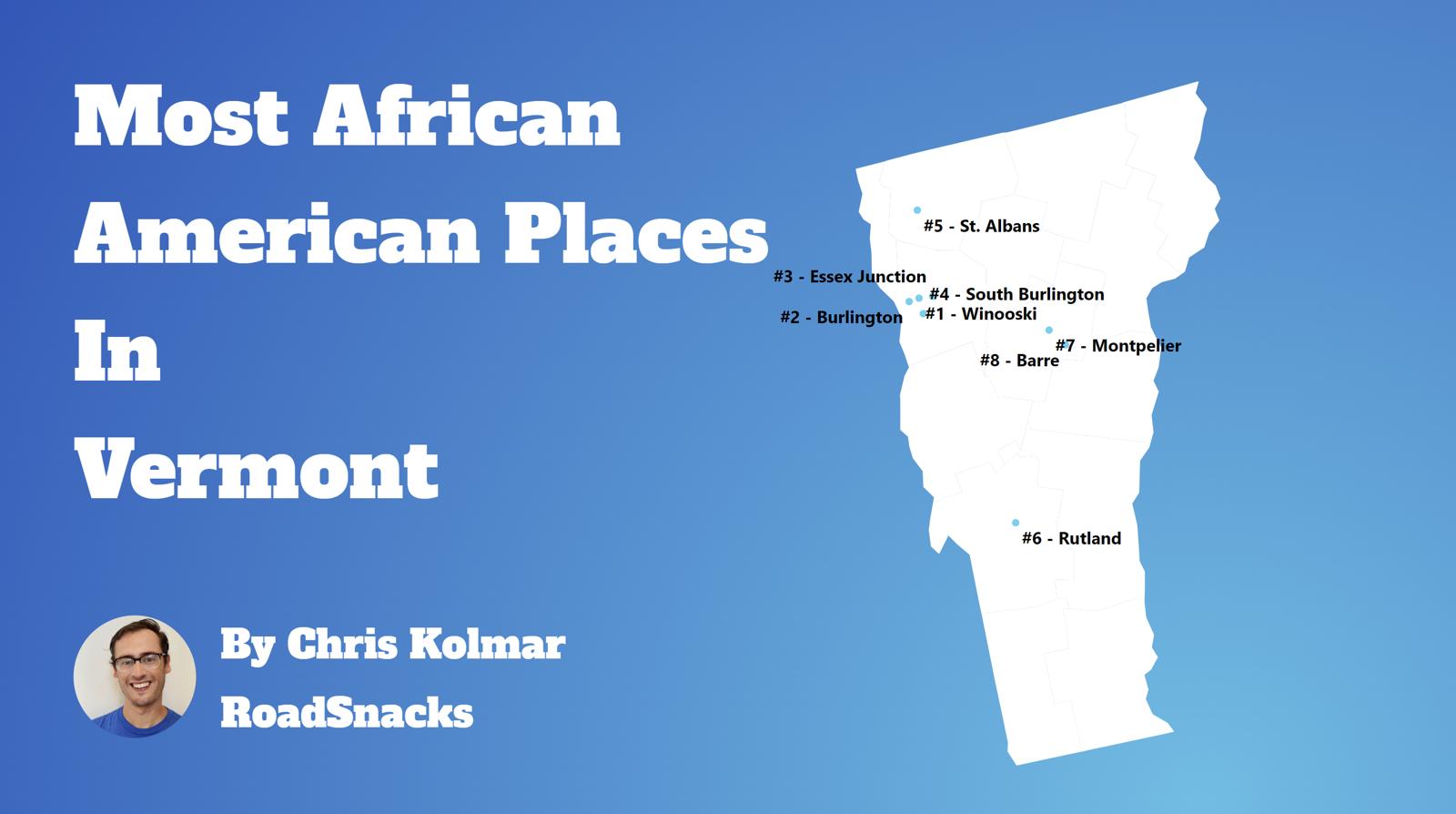 Cities With Highest Black Population In Vermont Map