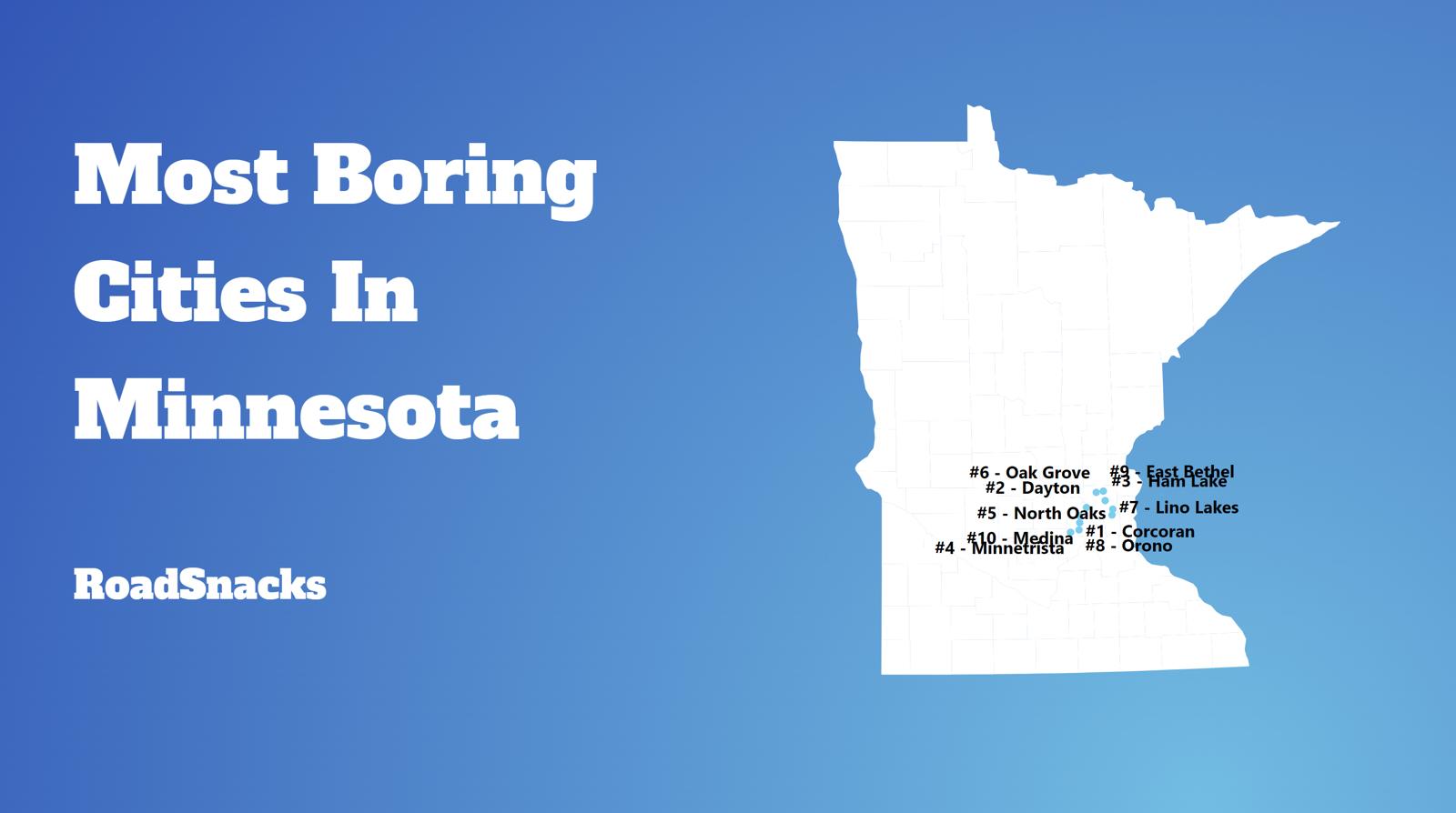 Most Boring Places In Minnesota Map