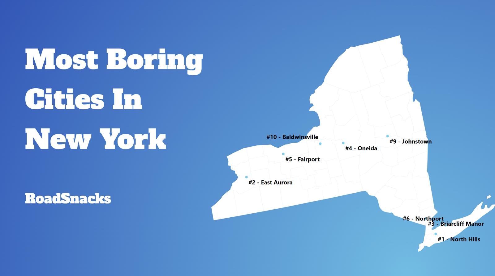 Most Boring Places In New York Map
