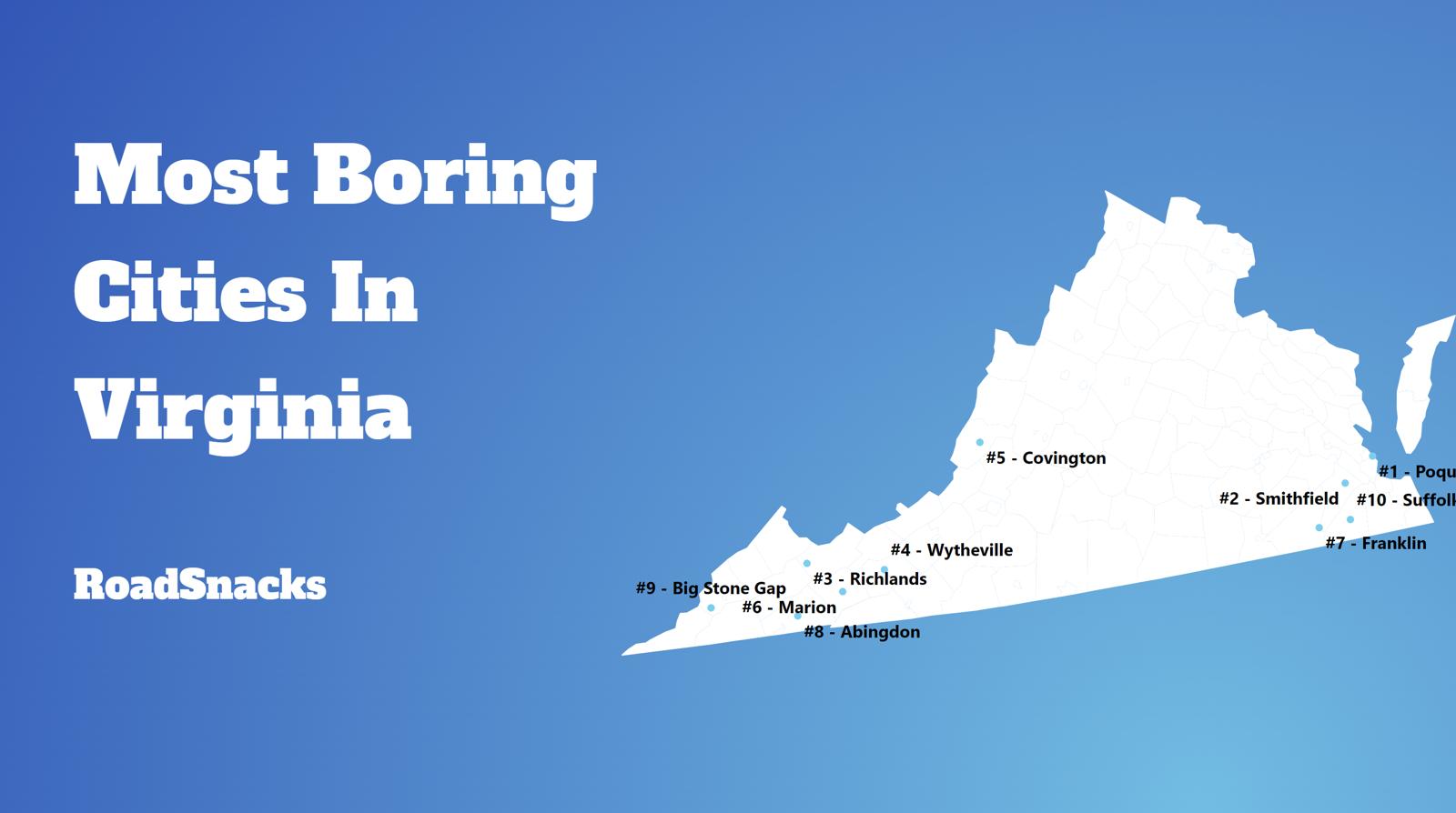 Most Boring Places In Virginia Map