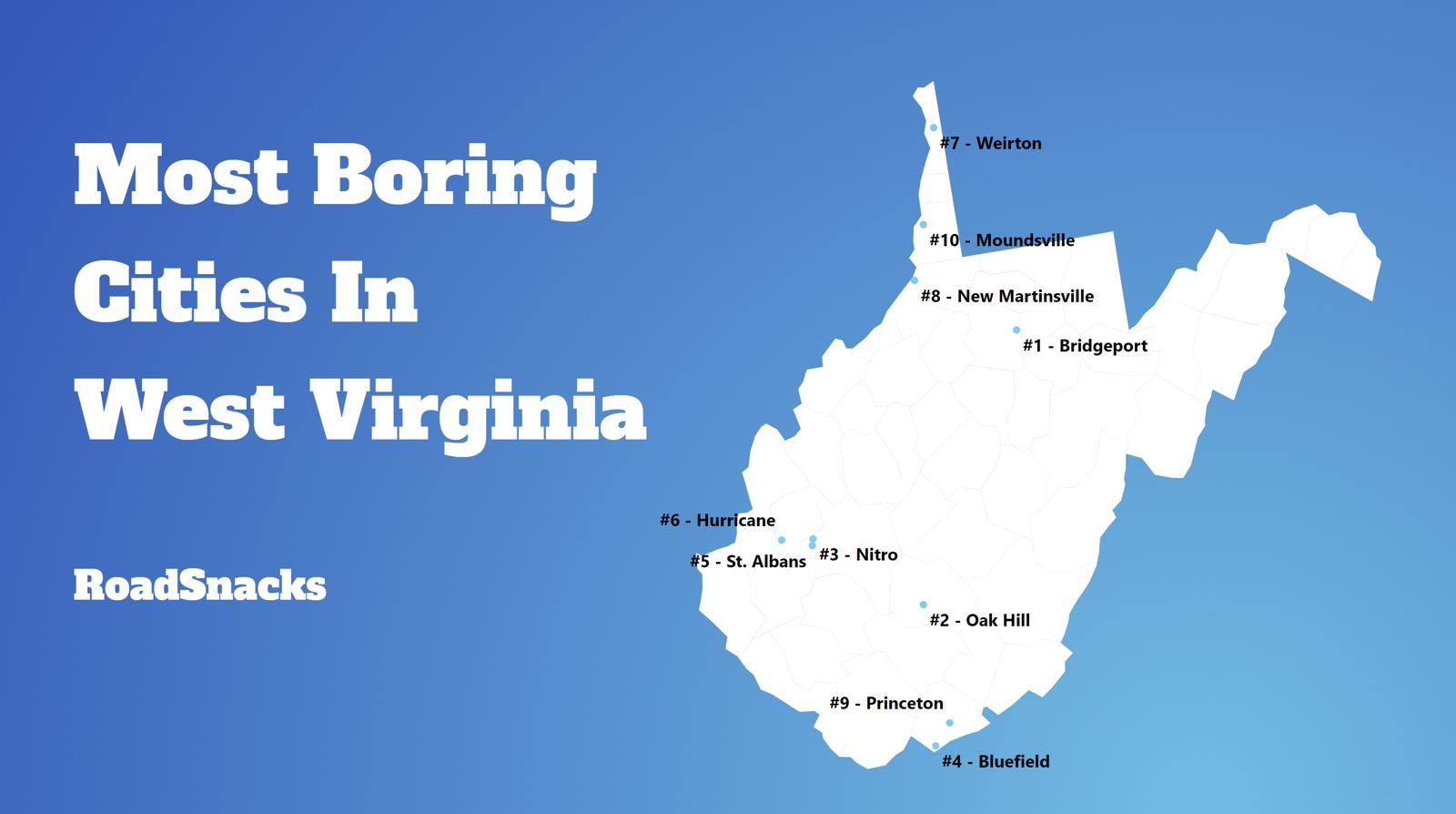 Most Boring Places In West Virginia Map