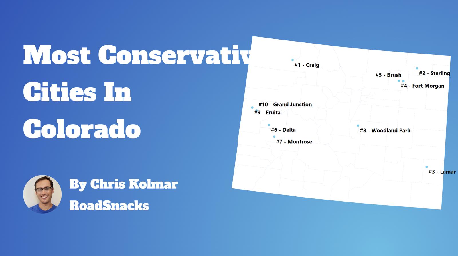 Most Conservative Cities In Colorado Map