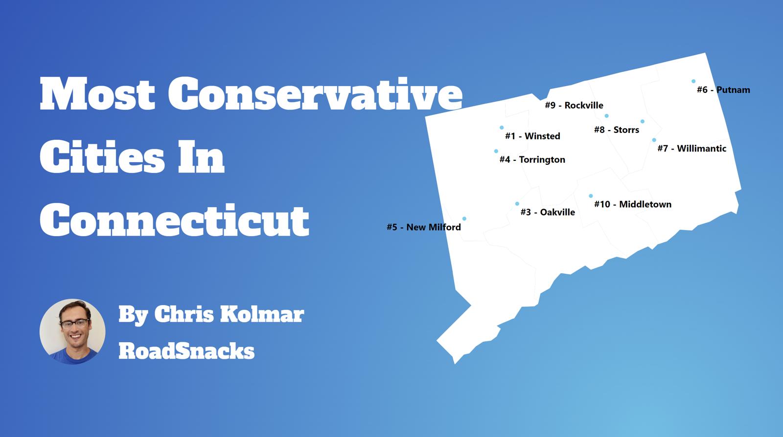 Most Conservative Cities In Connecticut Map