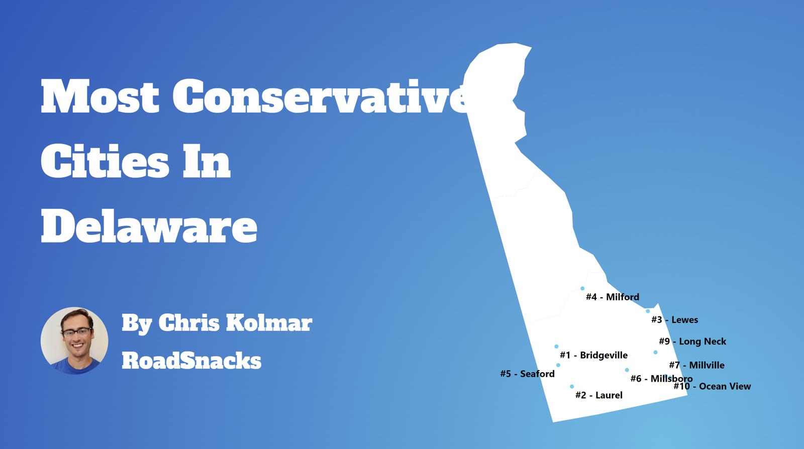 Most Conservative Cities In Delaware Map