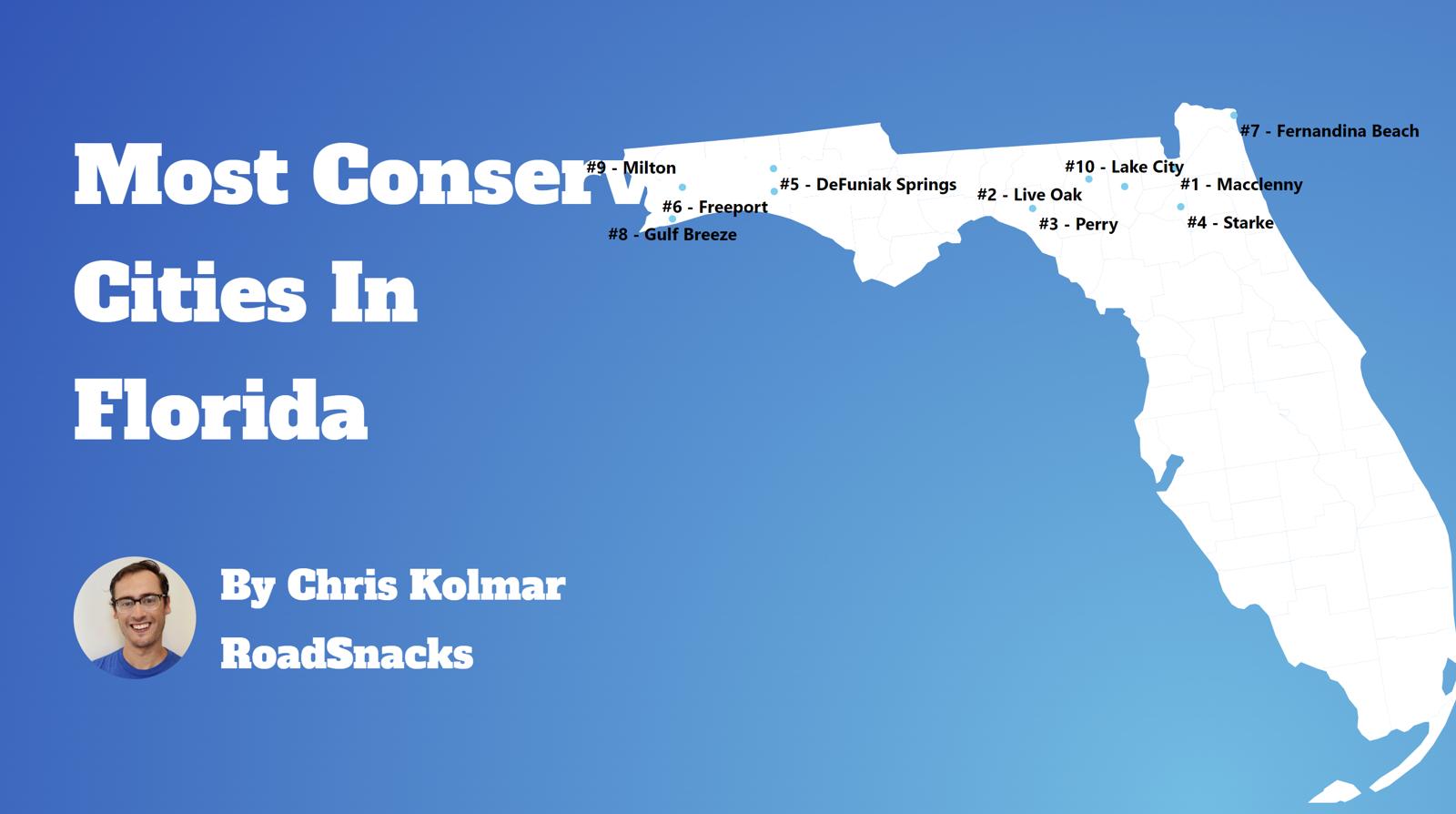 Most Conservative Cities In Florida Map