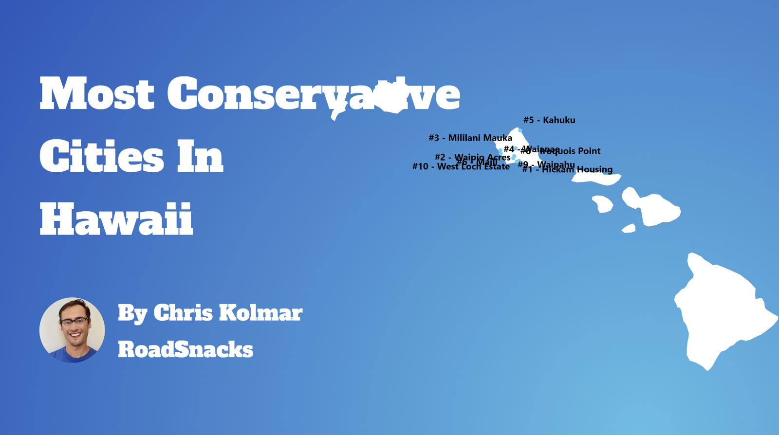 Most Conservative Cities In Hawaii Map