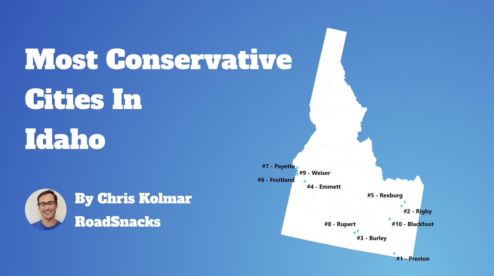 Most Conservative Cities In Idaho Map