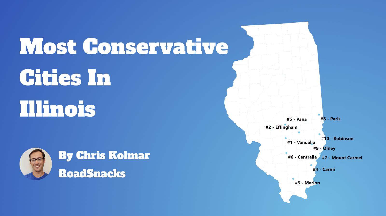 Most Conservative Cities In Illinois Map