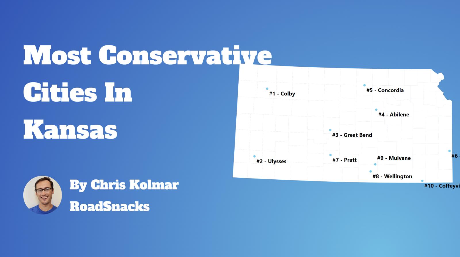 Most Conservative Cities In Kansas Map