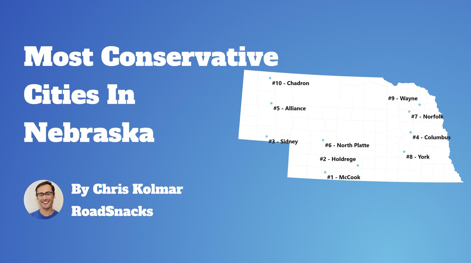 Most Conservative Cities In Nebraska Map