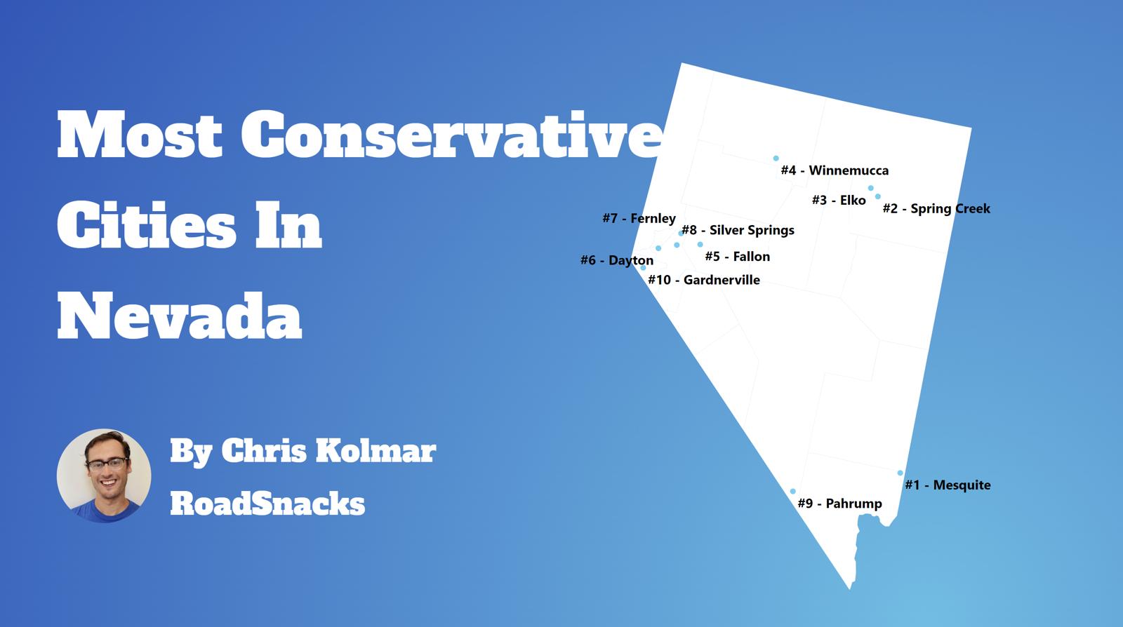 Most Conservative Cities In Nevada Map