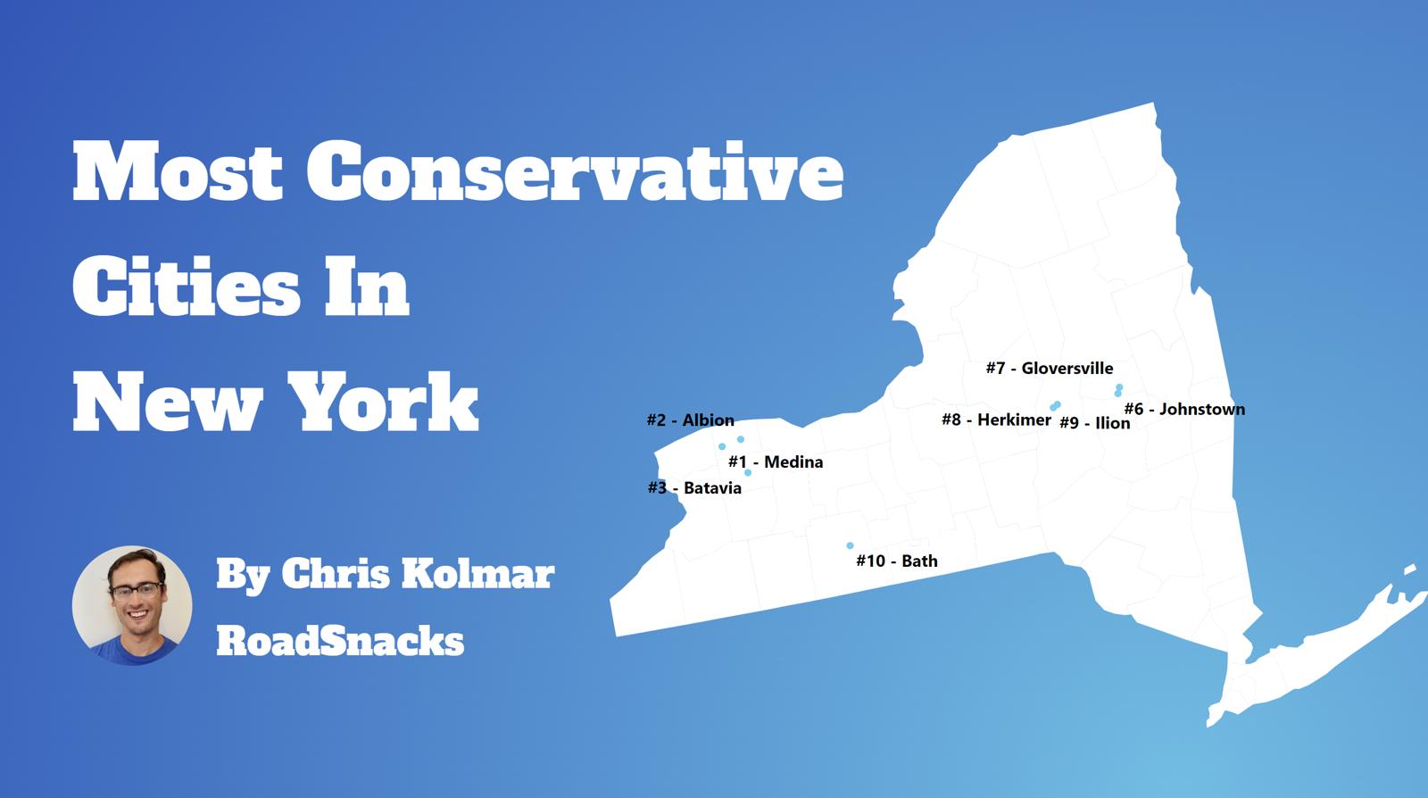 Most Conservative Cities In New York Map
