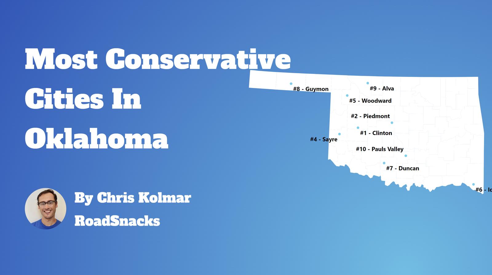 Most Conservative Cities In Oklahoma Map