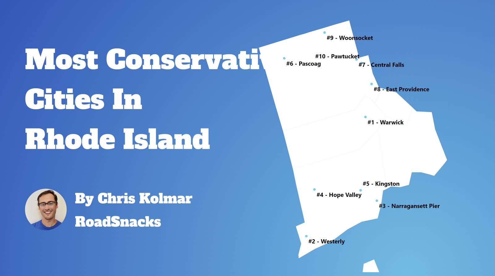 Most Conservative Cities In Rhode Island Map