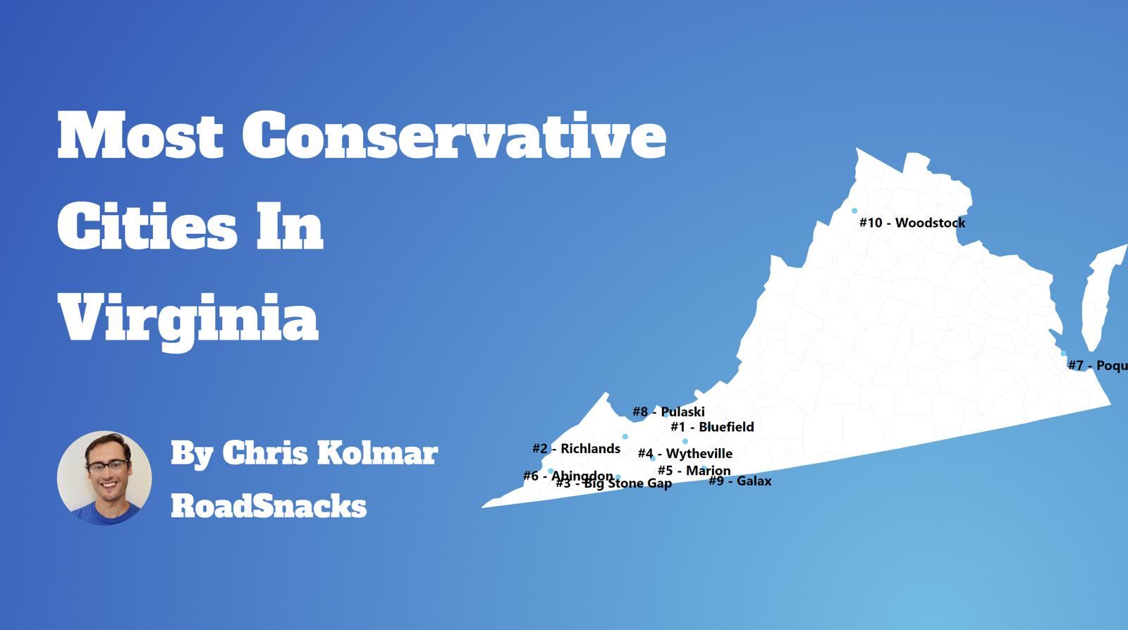 Most Conservative Cities In Virginia Map
