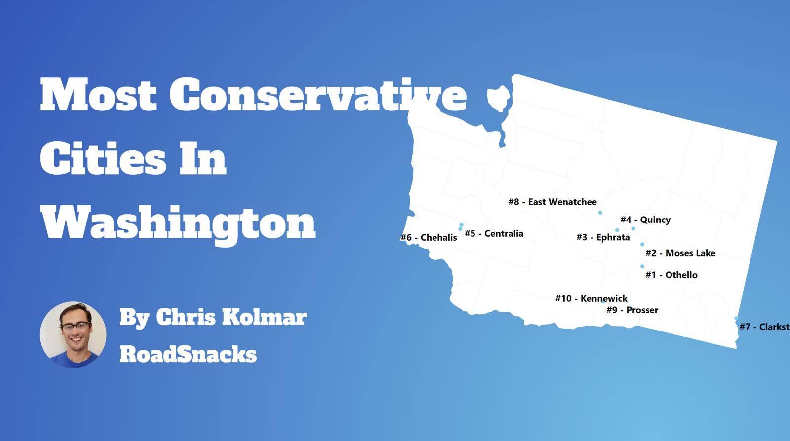 Most Conservative Cities In Washington Map