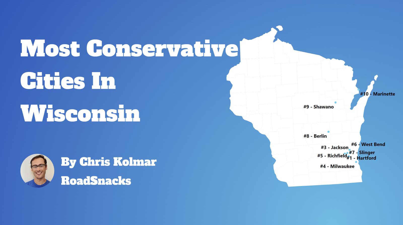 Most Conservative Cities In Wisconsin Map