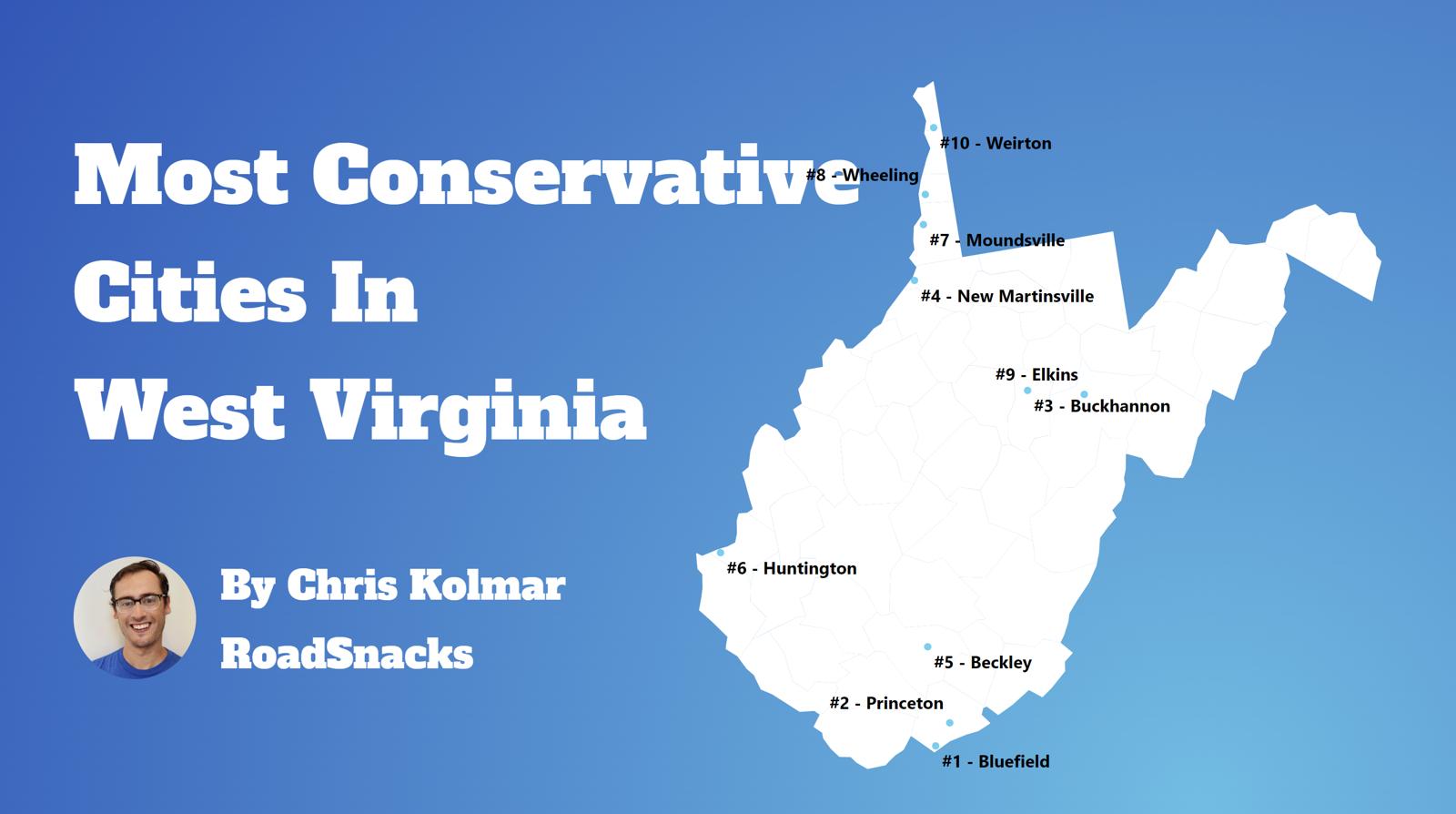 Most Conservative Cities In West Virginia Map