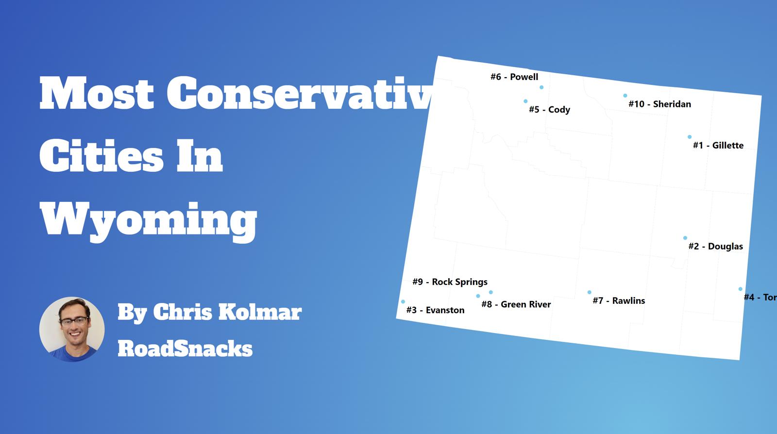 Most Conservative Cities In Wyoming Map