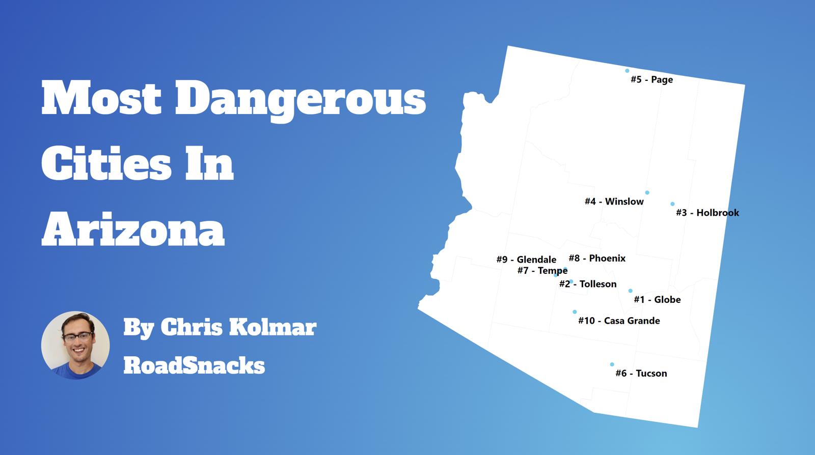 Most Dangerous Cities In Arizona Map