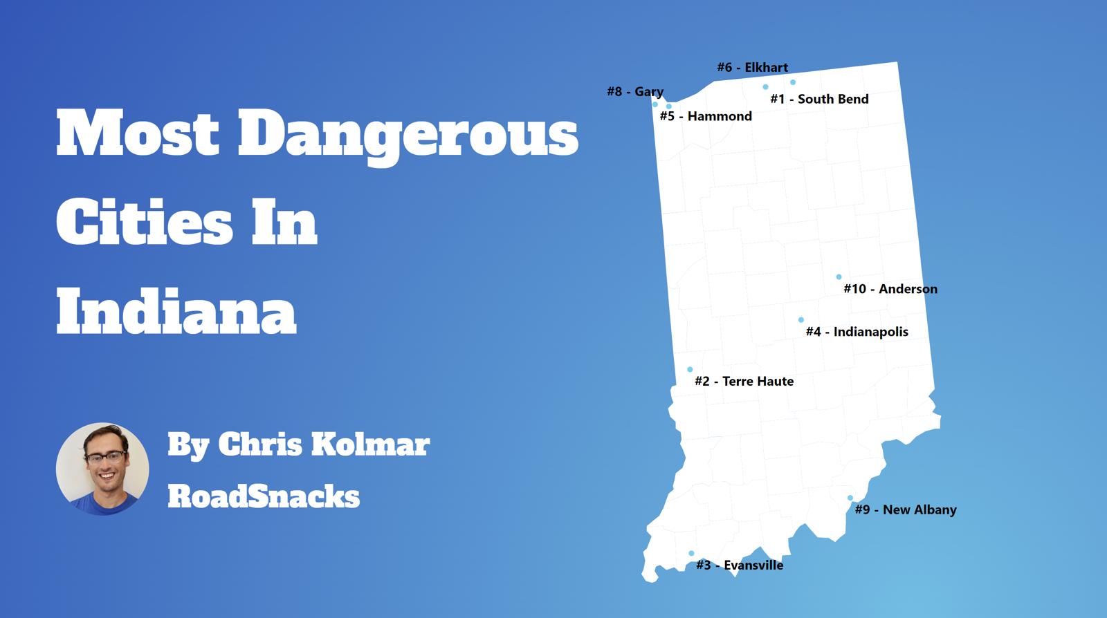Most Dangerous Cities In Indiana Map