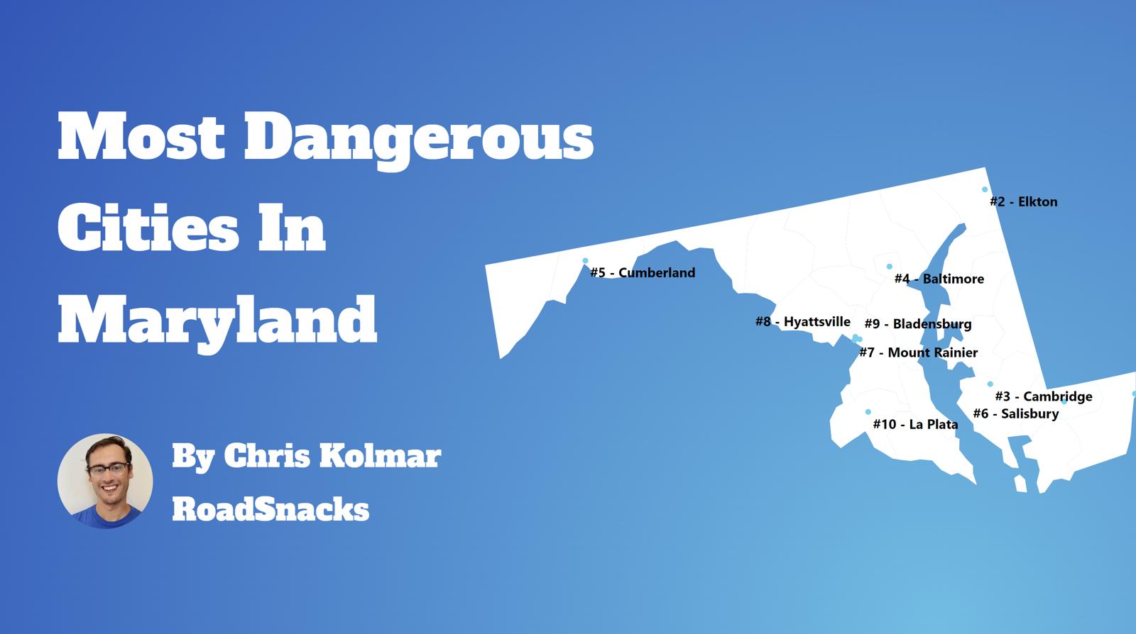 Most Dangerous Cities In Maryland Map