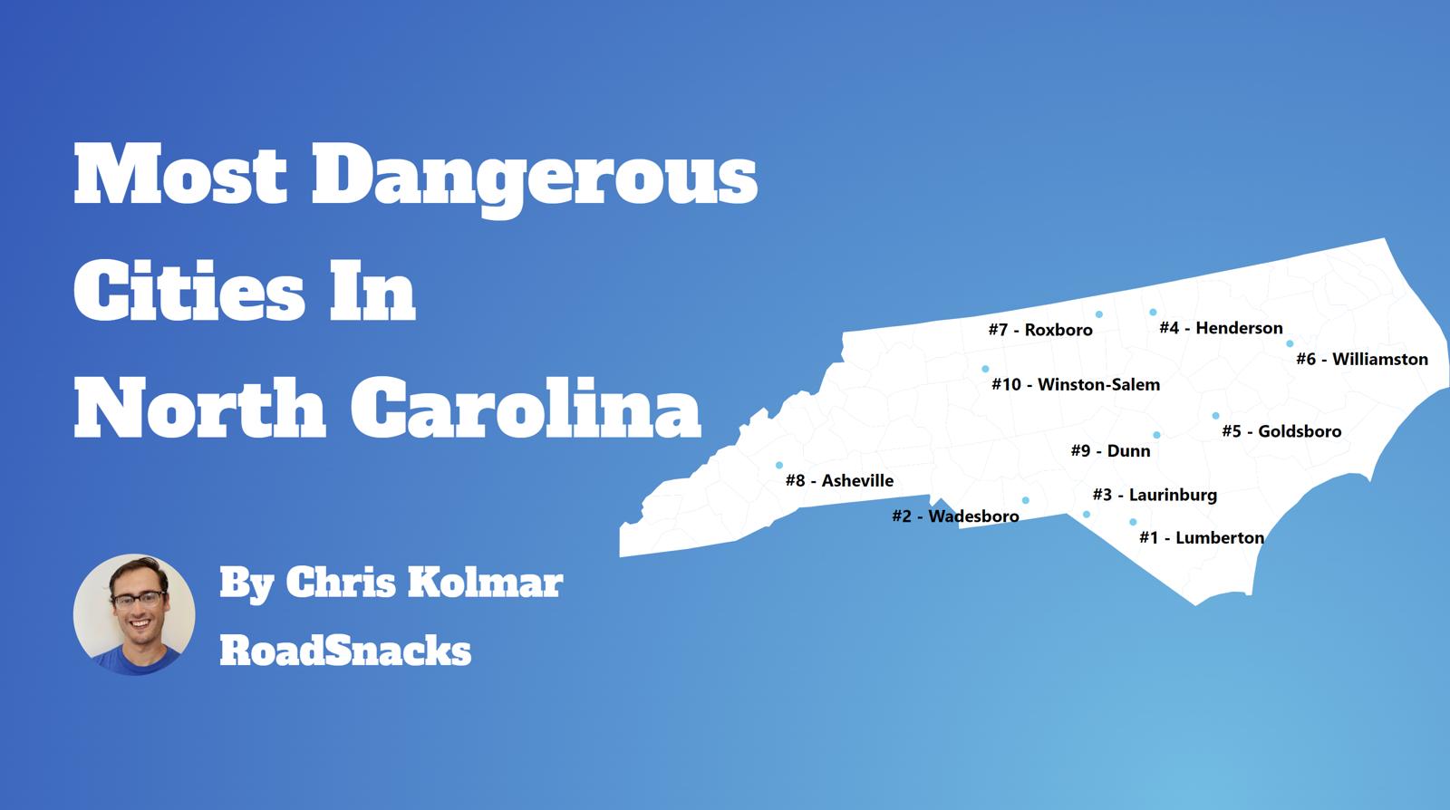 Most Dangerous Cities In North Carolina Map