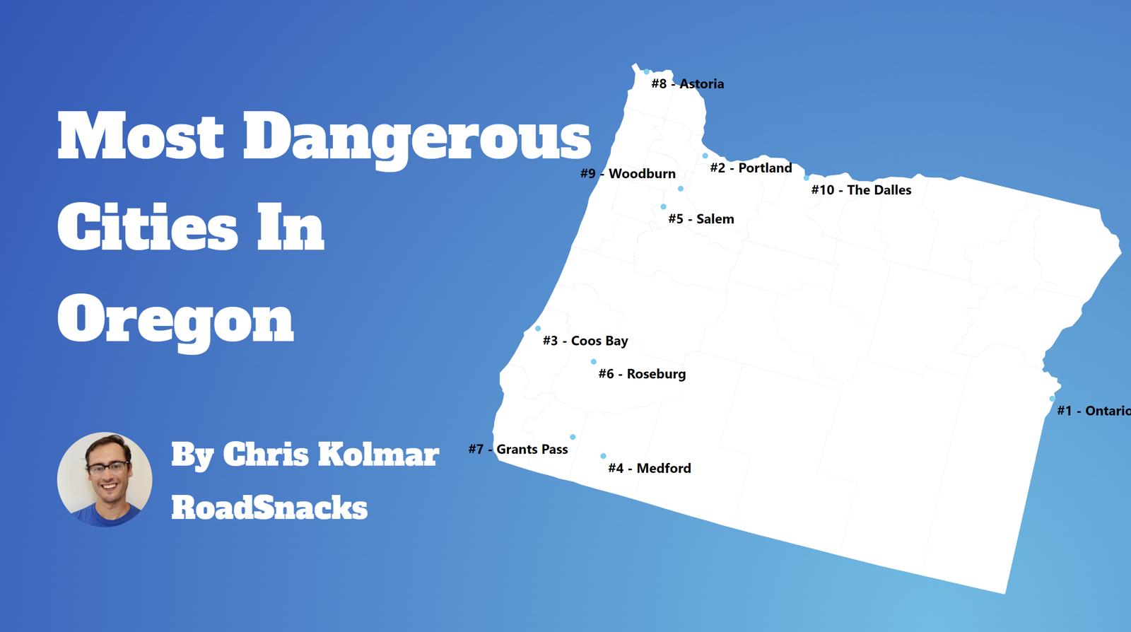 Most Dangerous Cities In Oregon Map