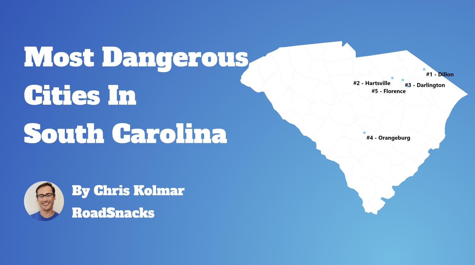 Most Dangerous Cities In South Carolina Map