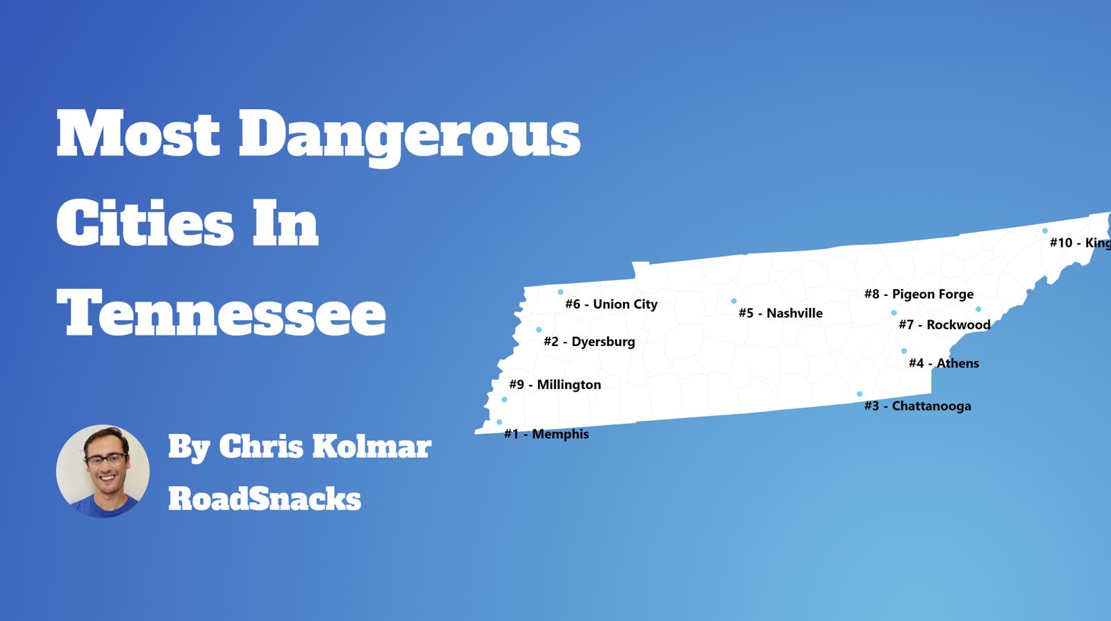 Most Dangerous Cities In Tennessee Map