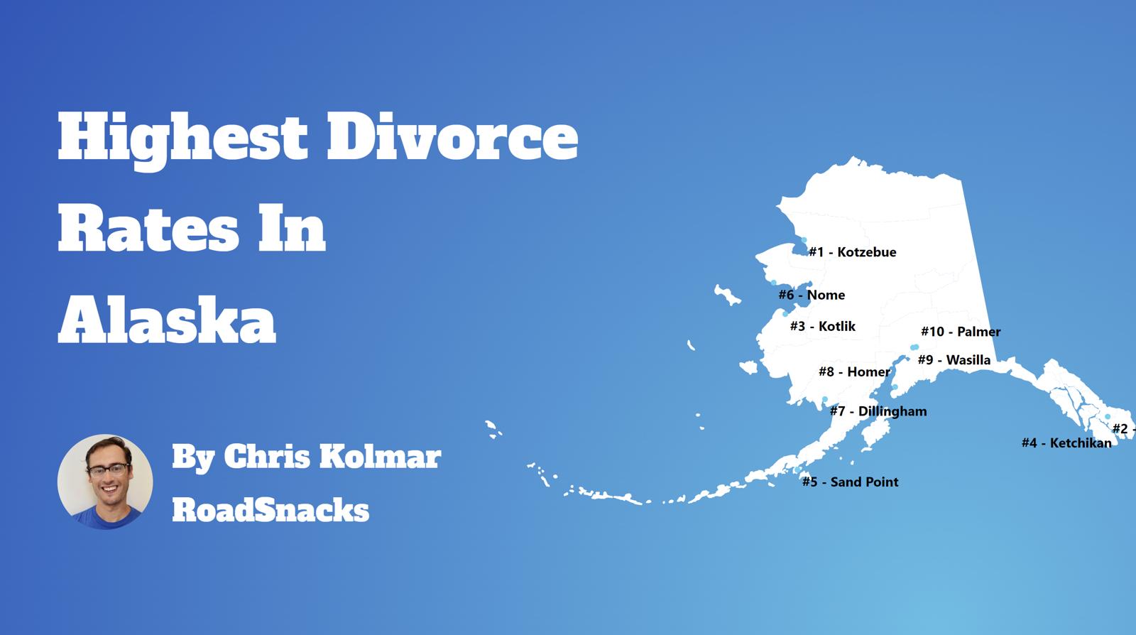 Cities With Highest Divorce Rate In Alaska Map
