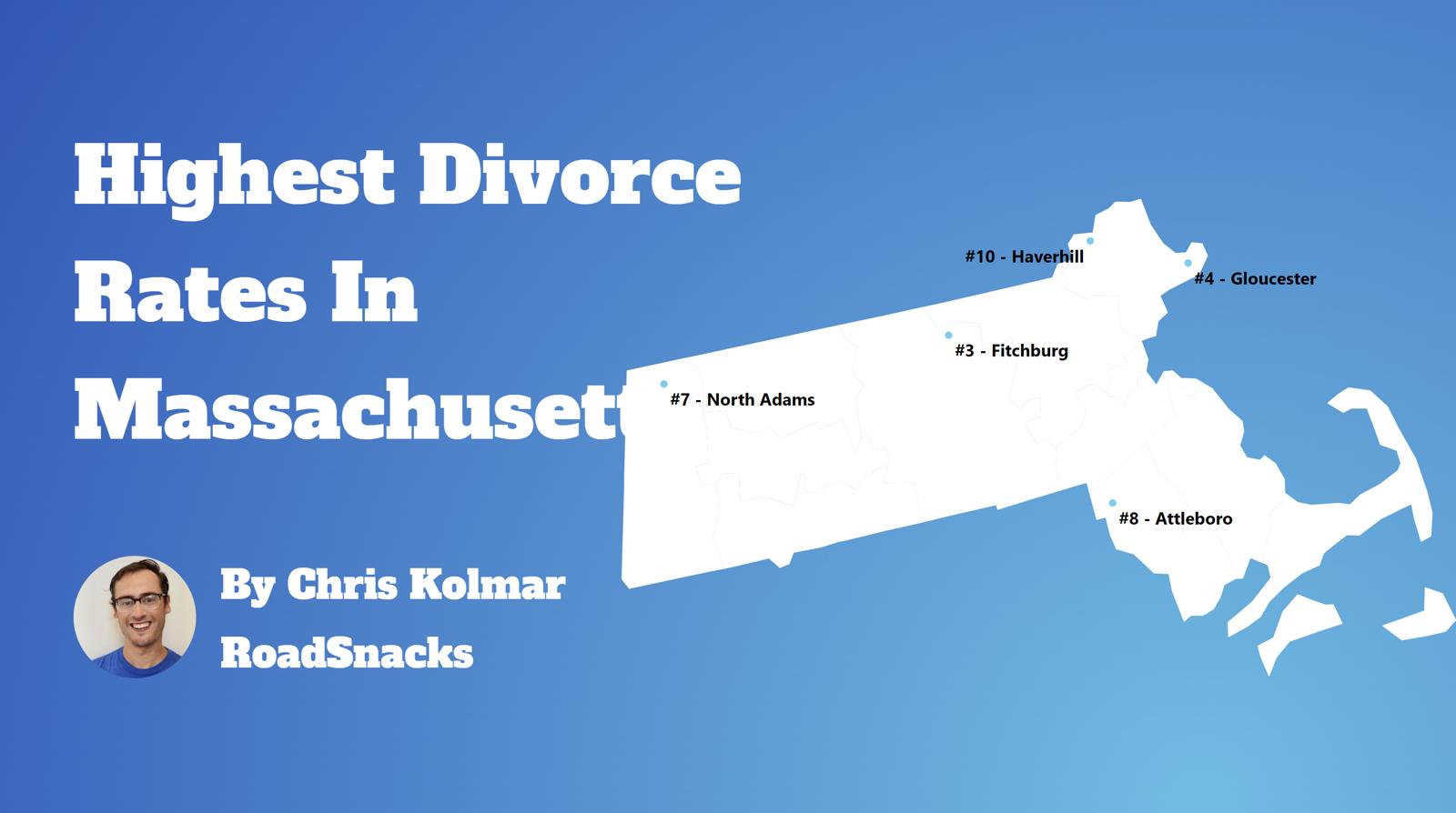 Cities With Highest Divorce Rate In Massachusetts Map