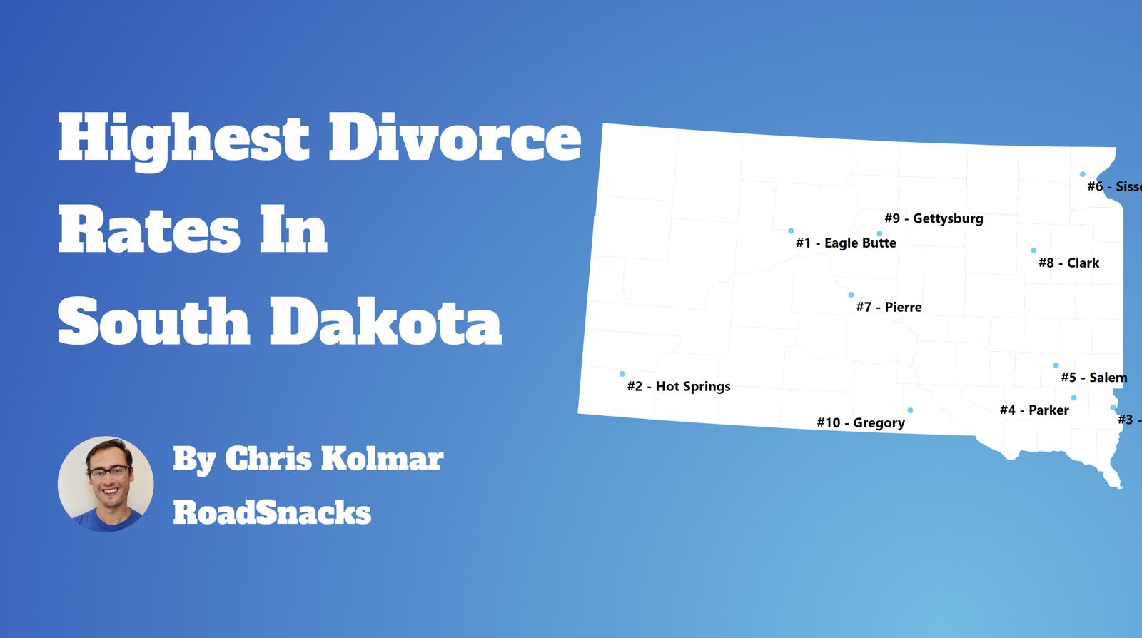 Cities With Highest Divorce Rate In South Dakota Map