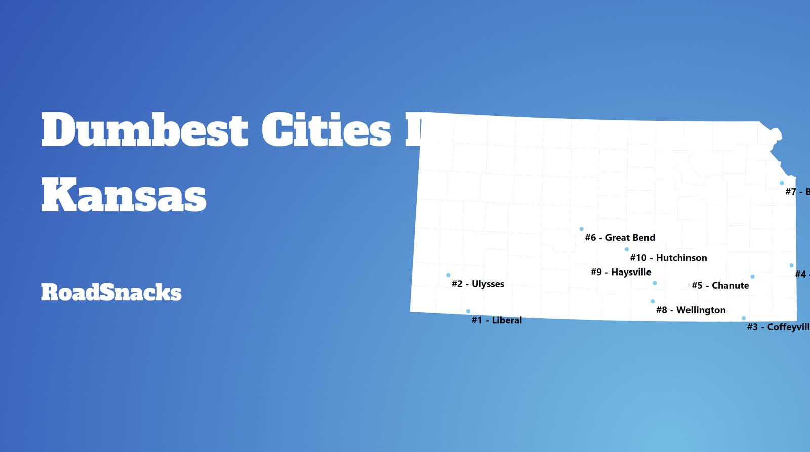 Dumbest Cities In Kansas Map