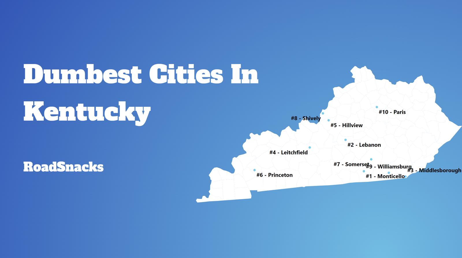 Dumbest Cities In Kentucky Map