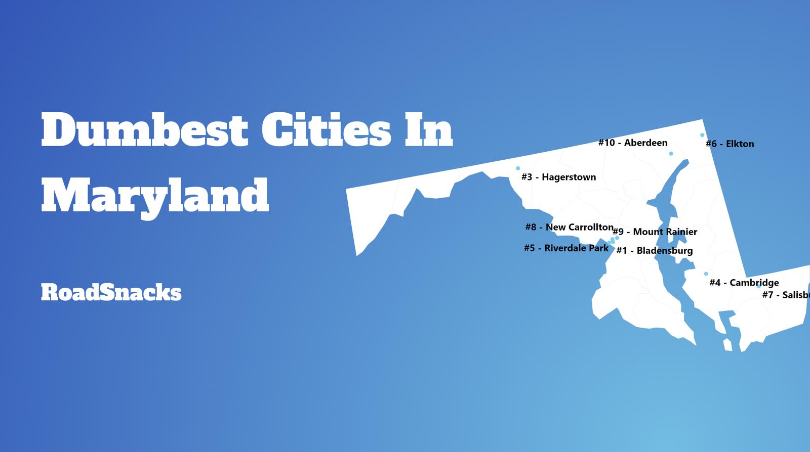 Dumbest Cities In Maryland Map