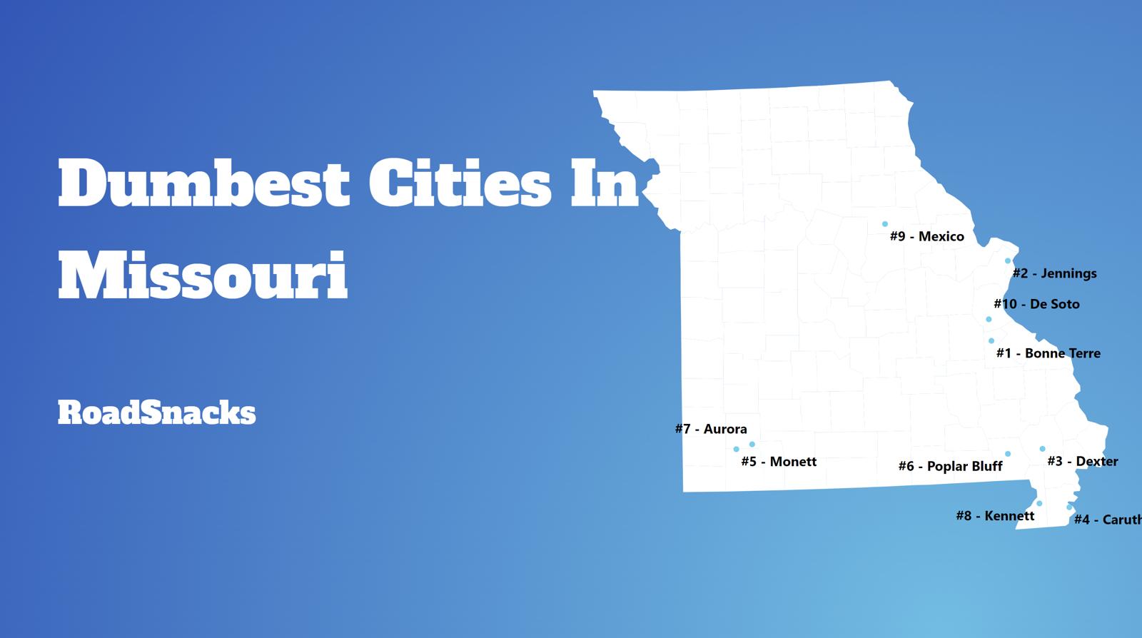 Dumbest Cities In Missouri Map